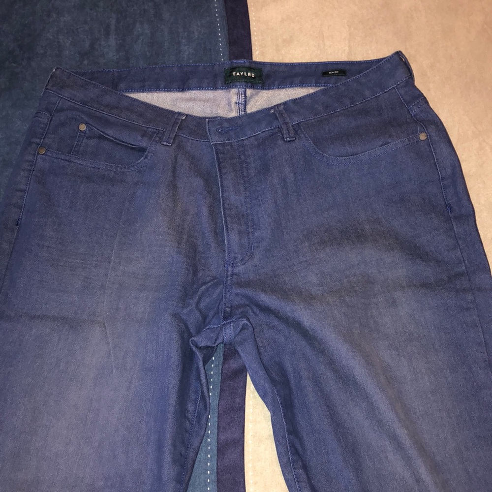 Taylrd Men’s Slim Fit Blue Jeans 38x30